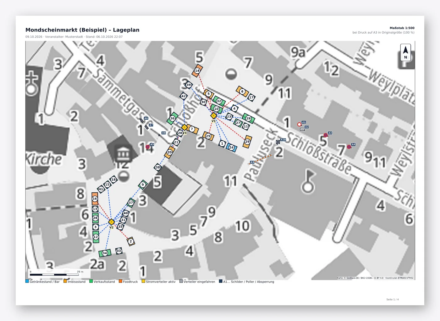 PDF-Lageplan im Maßstab 1:500